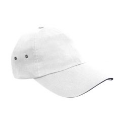 Pluszowa Czapka Z Daszkiem Sandwich. Białe czapki damskie RESULT HEADWEAR, bez wzorów. Za 38.99 zł.