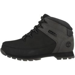 Buty trekkingowe męskie Timberland Euro Sprint. Czarne buty zimowe męskie Timberland, na zimę, bez wzorów, z materiału, za kostkę, bez obcasa, bez zapięcia. Za 549.00 zł.