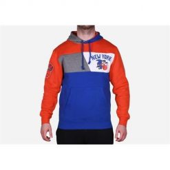 Bluza sportowa męska Mitchell & Ness New York Knicks. Niebieskie bluzy sportowe męskie Mitchell & Ness, l, bez wzorów, z kapturem. Za 525.00 zł.