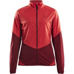 Craft Kurtka Glide Czerwona M. Czerwone kurtki sportowe damskie Craft, m, bez wzorów, bez ramiączek, bez kaptura, narciarskie. Za 465.00 zł.