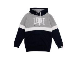 Bluza z kaptur na co dzień na siłownię. Czarne bluzy damskie LEONE 1947 APPAREL, bez wzorów, z bawełny, sportowe, bez ramiączek, bez kaptura. W wyprzedaży za 101.80 zł.