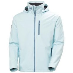 Kurtka wodoodporna Helly Hansen Crew Hooded 2.0. Niebieskie kurtki męskie Helly Hansen, na lato, s, bez wzorów, z polaru, z kapturem. Za 646.50 zł.
