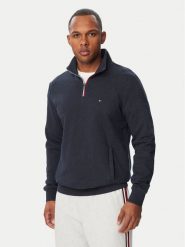 Tommy Hilfiger Bluza Tipping Terry MW0MW44943 Granatowy Regular Fit. Niebieskie bluzy męskie Tommy Hilfiger, m, bez wzorów, z bawełny, bez ramiączek, bez kaptura. Za 569.99 zł.