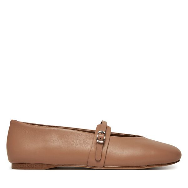 Baleriny Steve Madden. Brązowe balerinki damskie Steve Madden, bez wzorów, bez obcasa, bez zapięcia. Za 309.99 zł.