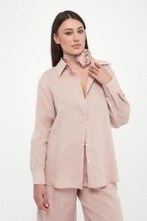 Koszula damska lniana Editore MARELLA SPORT. Koszule damskie Marella, bez wzorów, sportowe, bez kołnierzyka, bez ramiączek. Za 909.00 zł.