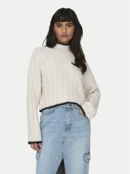 ONLY Sweter 15329963 Beżowy Regular Fit. Brązowe swetry nierozpinane damskie ONLY, xl, bez wzorów, z syntetyku, bez kołnierzyka, bez ramiączek. Za 119.99 zł.