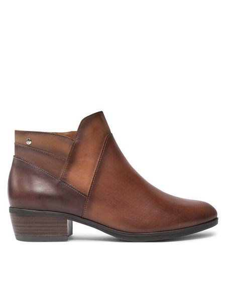 Pikolinos Botki W1U-8732C1 Brązowy. Brązowe botki damskie Pikolinos, bez wzorów, ze skóry, bez obcasa, na płaskiej podeszwie, bez zapięcia. Za 489.99 zł.