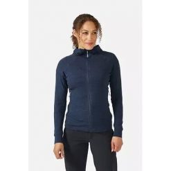 Bluza Trekkingowa Rab Nexus Hoody Women. Niebieskie bluzy damskie RAB, m, bez wzorów, bez ramiączek, z kapturem. Za 289.99 zł.