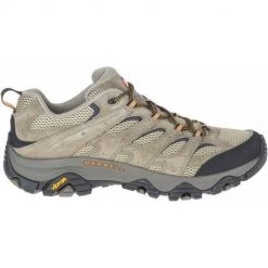 Buty trekkingowe męskie Merrell Moab 3 Ventilator. Brązowe buty zimowe męskie Merrell, bez wzorów, z materiału, bez obcasa, bez zapięcia. Za 547.90 zł.