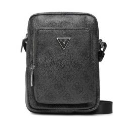 Saszetka Guess. Czarne saszetki i nerki męskie Guess, z aplikacjami. Za 269.99 zł.