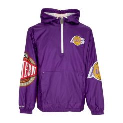 Kurtka wodoodporna Los Angeles Lakers Team OG 2.0. Fioletowe kurtki męskie Mitchell & Ness, m, bez wzorów, z nylonu, bez kaptura. Za 549.50 zł.
