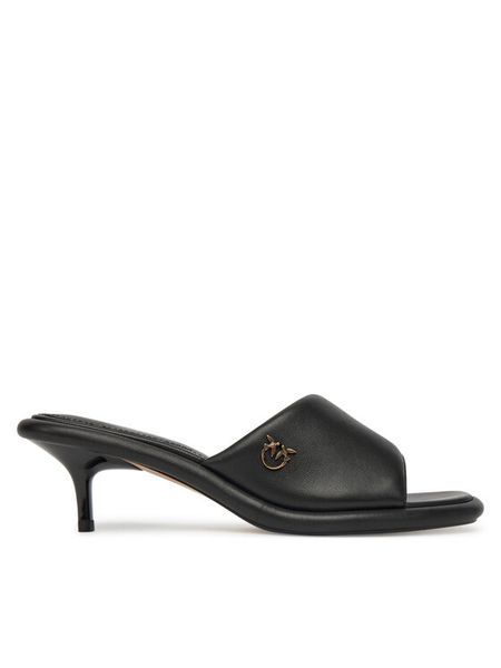 PINKO Klapki Tara 01 SD0277 P003 Czarny. Czarne klapki damskie Pinko, bez wzorów, ze skóry, bez obcasa, bez zapięcia. Za 859.99 zł.