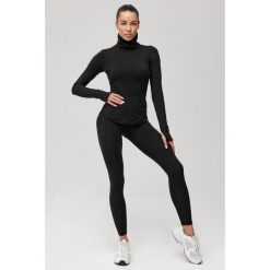 Damska bielizna termoaktywna z golfem Rough Radical Powder. Czarna bielizna sportowa damska ROUGH RADICAL, bez wzorów. Za 229.00 zł.