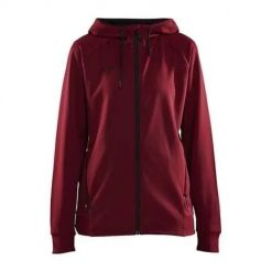 Bluza treningowa damska Craft 1909133488000. Czerwone bluzy damskie Craft, s, bez wzorów, klasyczne, bez ramiączek, z kapturem. Za 439.55 zł.