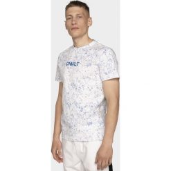 T-shirt męski TSM209 - kobalt allover. T-shirty męskie 4F, m, bez wzorów, bez kołnierzyka, bez ramiączek. Za 69.99 zł.