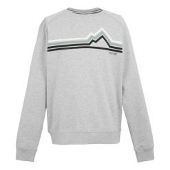 Męska Bluza Z Okrągłym Dekoltem Nithsdale Linear Mountain. Szare bluzy męskie Regatta, m, bez wzorów, sportowe, bez ramiączek, bez kaptura. Za 75.99 zł.