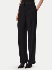 KARL LAGERFELD Spodnie materiałowe B4W10063 Czarny Regular Fit. Czarne spodnie materiałowe damskie KARL LAGERFELD, bez wzorów, z materiału. Za 849.99 zł.