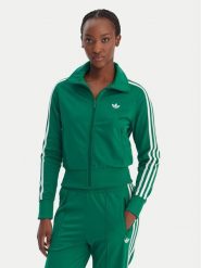 Adidas Bluza Firebird Classic KD1333 Zielony Regular Fit. Zielone bluzy damskie Adidas, xs, bez wzorów, z syntetyku, bez ramiączek, bez kaptura. Za 328.99 zł.
