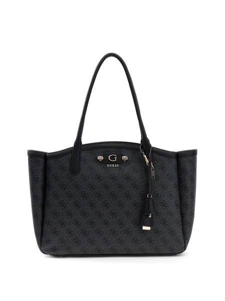 Guess Torebka HWSG97 49230 Czarny. Czarne shopperki damskie Guess, z aplikacjami, ze skóry, bez dodatków. Za 513.99 zł.