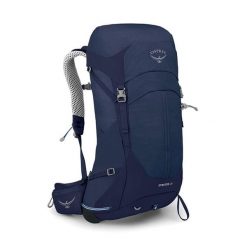 Plecak turystyczny Osprey Stratos. Niebieskie plecaki męskie Osprey, bez wzorów, sportowe. Za 744.70 zł.