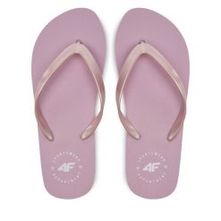 Japonki 4F. Czerwone obuwie sportowe damskie 4F, bez wzorów, bez zapięcia. Za 20.99 zł.