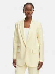 Morgan Marynarka 261-VADO.F Żółty Regular Fit. Żółte marynarki i żakiety damskie Morgan, bez wzorów, z syntetyku, bez kołnierzyka, bez ramiączek. Za 449.99 zł.