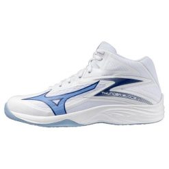 Buty do siatkówki Dorosły Mizuno Thunder Blade Z biały. Białe buty sportowe męskie Mizuno, bez wzorów, bez zapięcia, do siatkówki. Za 340.45 zł.