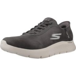 Buty Dorosły Skechers Go Walk Flex szary. Szare buty sportowe męskie Skechers, bez wzorów, bez zapięcia. Za 329.99 zł.