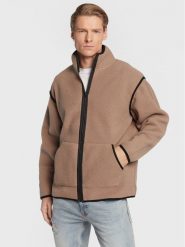 Redefined Rebel Polar Gregory 213184 Beżowy Loose Fit. Brązowe bluzy sportowe męskie Redefined Rebel, m, bez wzorów, z polaru, bez kaptura. Za 119.99 zł.