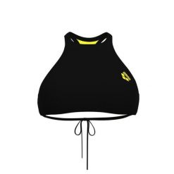Damski top do kostiumu kąpielowego Arena Crop Think. Czarne stroje kąpielowe damskie ARENA, l, bez wzorów, z materiału. Za 220.00 zł.