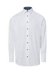 Finshley & Harding koszula biznesowa Mężczyźni Modern Fit Bawełna (100%) biały, 41. Białe koszule męskie Finshley & Harding, m, bez wzorów, z bawełny, biznesowe, bez kołnierzyka, bez ramiączek. Za 229.95 zł.