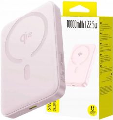 Powerbank Baseus Powerbank Baseus EnerFill FM12 Qi2 10000mAh 22.5W kompatybilny z MagSafe z białym kablem Baseus Simple USB-C 20V/3A 0,30m - różowy. Białe powerbanki Baseus. Za 92.41 zł.