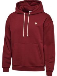 Bluza z kapturem Hummel Bee. Fioletowe bluzy damskie Hummel, xs, z aplikacjami, z bawełny, bez ramiączek, z kapturem. Za 275.90 zł.