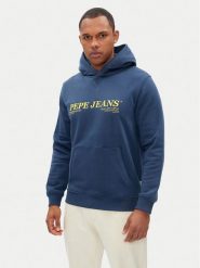 Pepe Jeans Bluza Dylan PM582755 Niebieski Regular Fit. Niebieskie bluzy męskie Pepe Jeans, m, bez wzorów, z bawełny, bez ramiączek, bez kaptura. Za 249.99 zł.