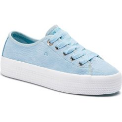 Tenisówki TOMMY HILFIGER - Nubuck Flatform Sneaker FW0FW04090 Omphalodes 450. Niebieskie trampki i tenisówki damskie Tommy Hilfiger, bez wzorów, z gumy, bez zapięcia. W wyprzedaży za 249.00 zł.