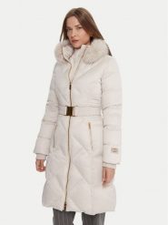 Marciano Guess Płaszcz zimowy 5BGL38 7374A Beżowy Regular Fit. Brązowe płaszcze damskie Marciano Guess, na zimę, z aplikacjami, z syntetyku, bez kołnierzyka, bez kaptura. Za 1,479.00 zł.