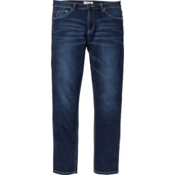 Dżinsy ze stretchem Regular Fit Tapered. Niebieskie jeansy męskie bonprix, z jeansu. Za 149.99 zł.
