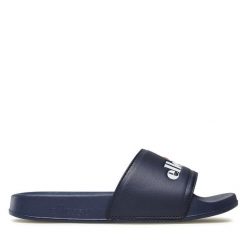 Klapki Ellesse. Niebieskie klapki damskie Ellesse, bez wzorów, sportowe, bez obcasa, bez zapięcia. Za 99.99 zł.