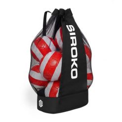 Siatkowa torba na piłki 95L Siroko Ball Bag. Czarne torby sportowe męskie SIROKO, bez wzorów, z materiału. Za 124.00 zł.