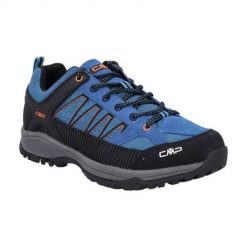 Buty trekkingowe męskie CMP Sun Low Hiking. Niebieskie buty zimowe męskie CMP, bez wzorów, z materiału, bez obcasa, bez zapięcia. Za 339.99 zł.