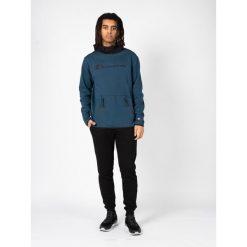Bluza trekking męska. Czarne bluzy męskie Champion, m, bez wzorów, z bawełny, bez ramiączek, z kapturem. Za 229.00 zł.