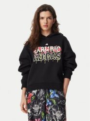 Adidas Bluza Farm Rio Hoodie KR0252 Czarny Regular Fit. Czarne bluzy damskie Adidas, xs, bez wzorów, z syntetyku, bez ramiączek, bez kaptura. Za 349.99 zł.