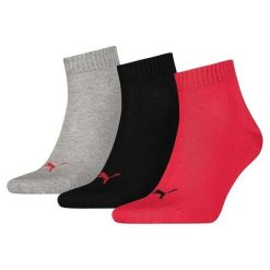Skarpety o długości 3/4 Puma (x3). Czarne skarpetki damskie Puma, bez wzorów, z bawełny. Za 45.99 zł.