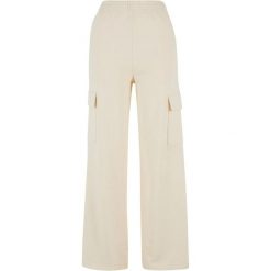 Lekkie Spodnie Dresowe Dla Kobiet. Brązowe spodnie sportowe damskie Urban Classics, bez wzorów, z dresówki, sportowe, długie. Za 105.99 zł.