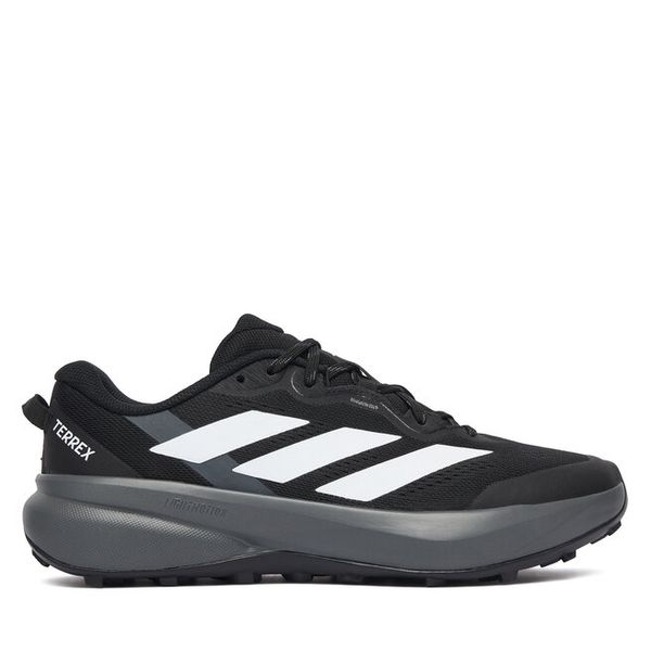 Trekkingi adidas. Czarne buty zimowe męskie Adidas, bez wzorów, bez obcasa, bez zapięcia. Za 439.99 zł.