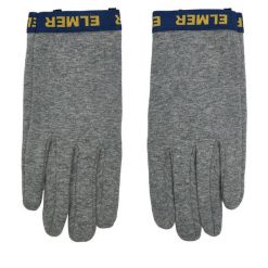 Rękawiczki Elmer. Szare rękawiczki damskie Elmer, bez wzorów, z dzianiny. Za 239.99 zł.