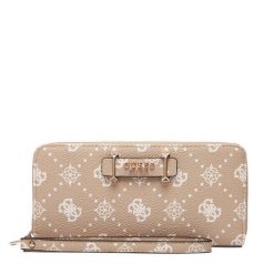 Portfel Guess. Brązowe portfele damskie Guess. Za 289.99 zł.