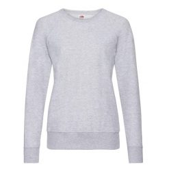 Lekki Sweter Raglanowy Dla Kobiet. Szare swetry nierozpinane damskie fruit of the loom, xs, bez wzorów, bez kołnierzyka, bez ramiączek. Za 58.99 zł.