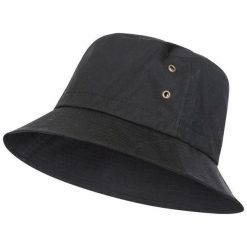Woskowa Czapka Z Daszkiem Dla Dorosłych Unisex. Czarne czapki damskie Trespass, bez wzorów, sportowe. Za 95.99 zł.
