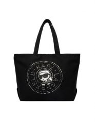 KARL LAGERFELD Torebka B2W50030 Czarny. Czarne shopperki damskie KARL LAGERFELD, bez wzorów, z materiału, bez dodatków. Za 389.99 zł.